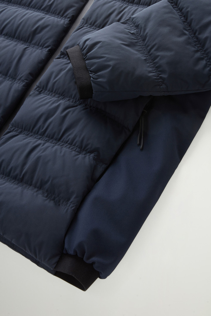Bering Down Jacket in Stretch Nylon Blue photo 9 | Woolrich
