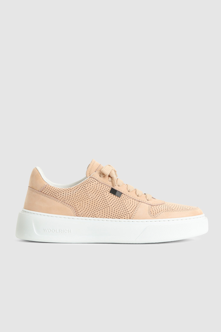Sneaker da tennis Classic traforata effetto nabuk