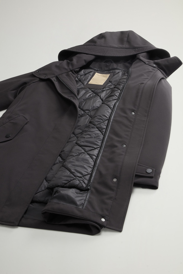 Firth Parka 2 in 1 in Tech Softshell Nero photo 9 | Woolrich