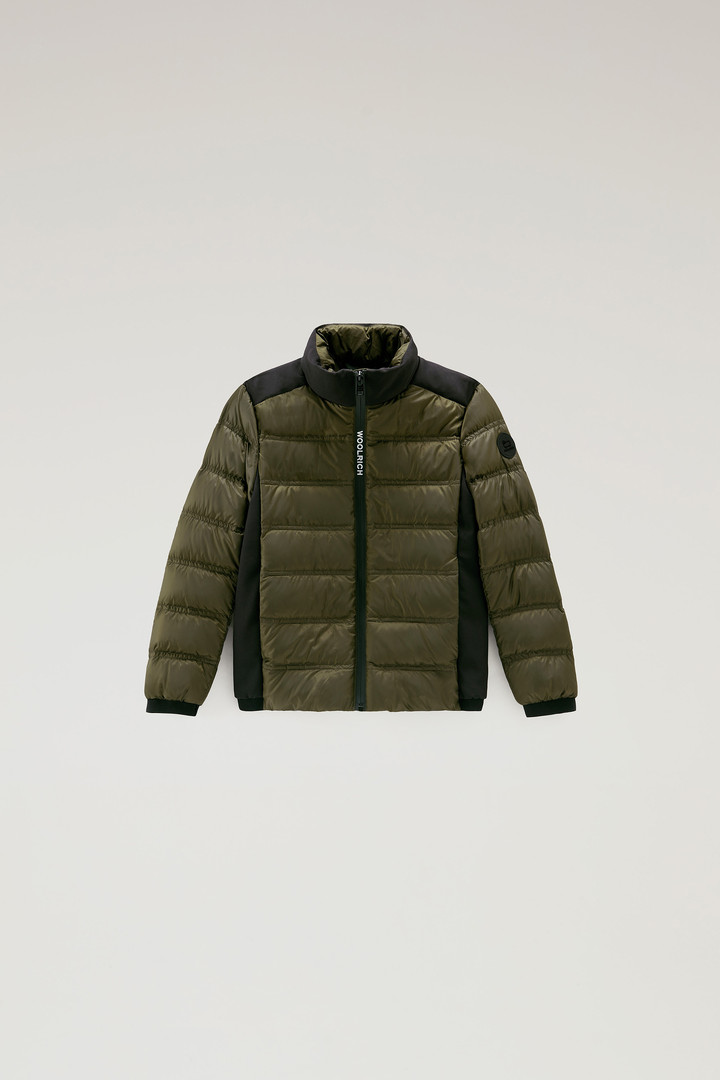 Woolrich Boys' Bering Down Jacket in Recycled Ripstop Green Size 12