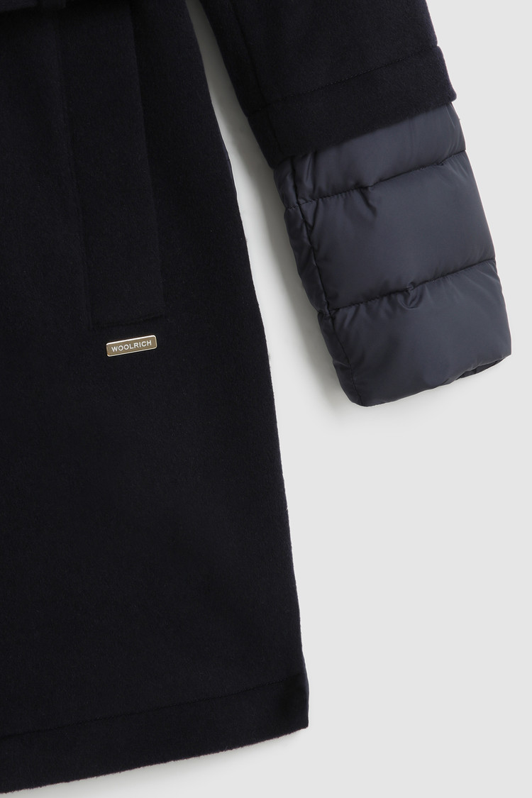 Kuna trench coat in Italian wool blend with belt
