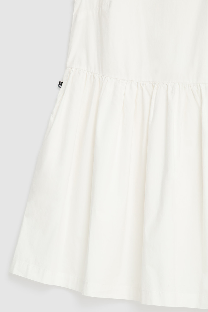 Vestito in cotone con maniche ad aletta