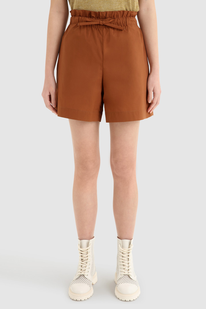 Cotton Poplin Shorts Brown | Woolrich