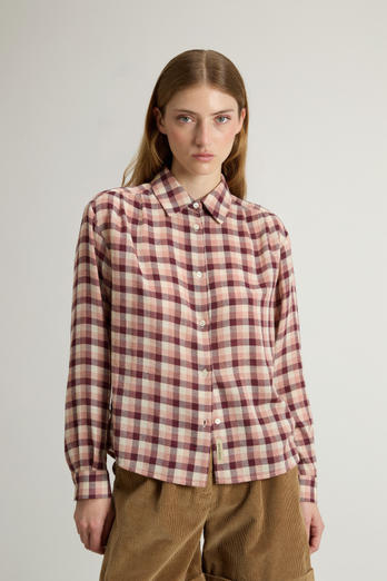 Shirt in Italian Brushed Fabric Pink | Woolrich