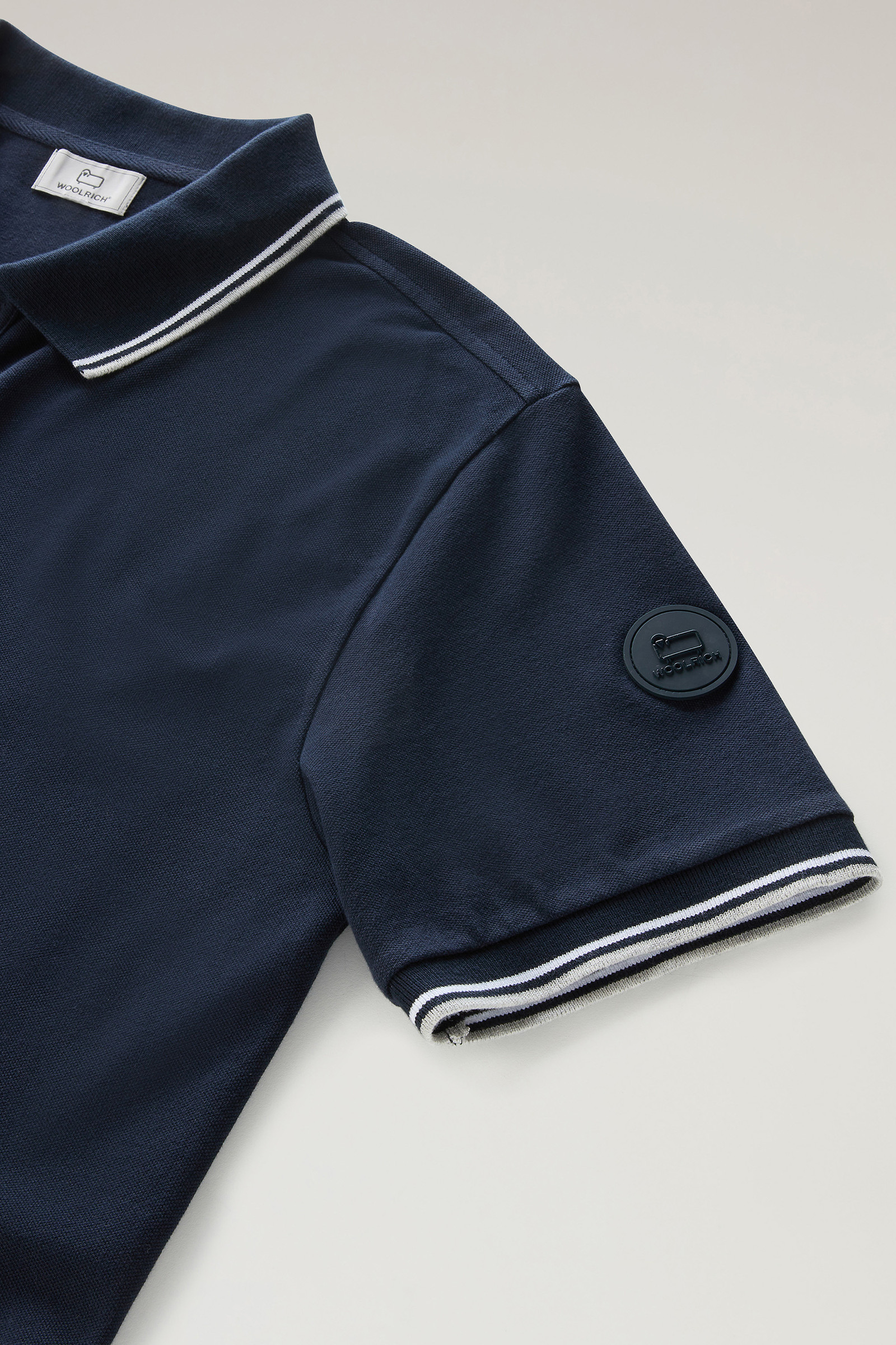 Polo Monterey en sergé de coton stretch bleu photo 7 | Woolrich
