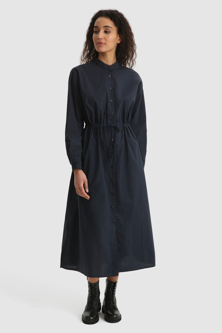 Long-sleeve Popeline dress