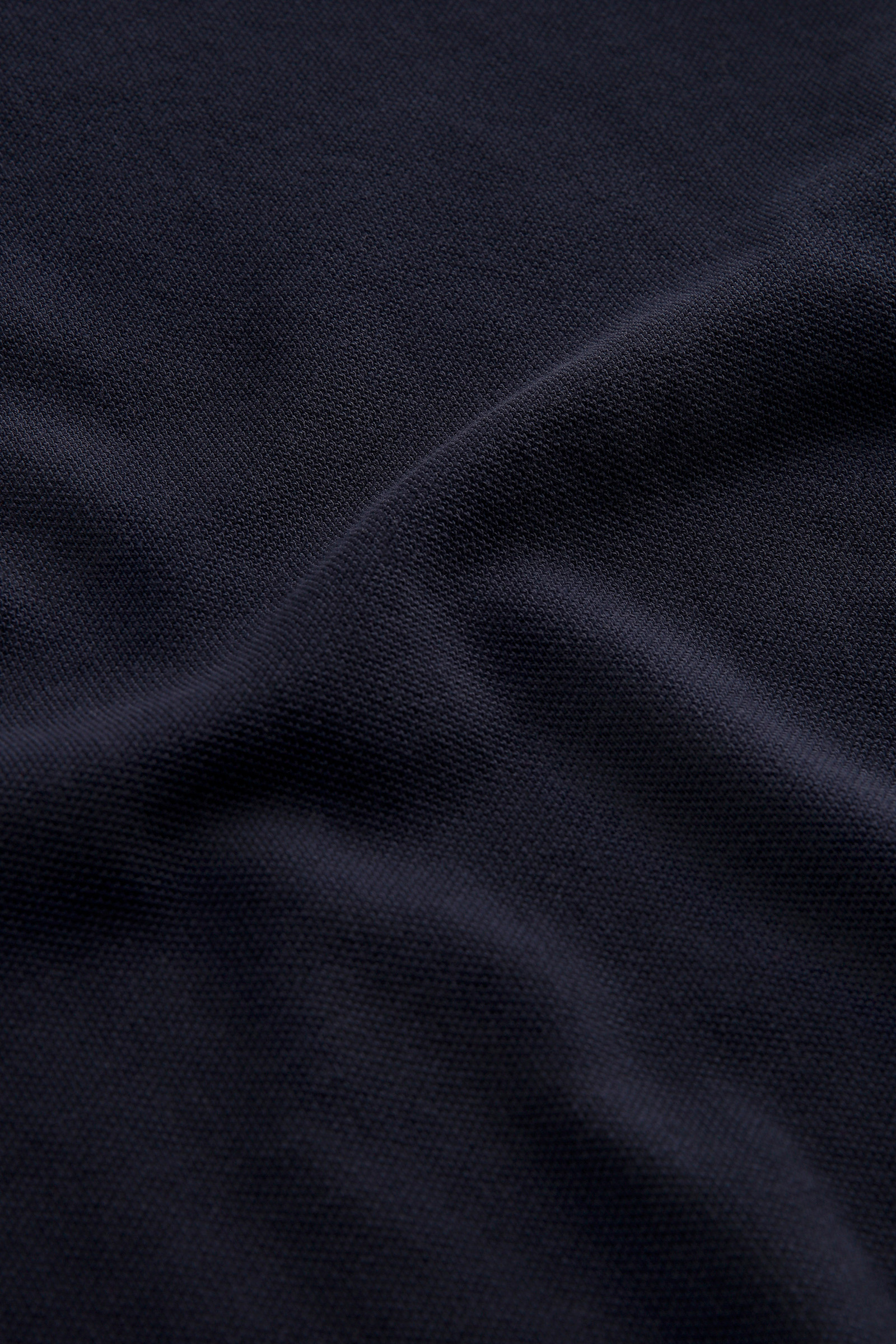 Polo de algodón puro con logotipo vintage en el cuello azul photo 7 | Woolrich