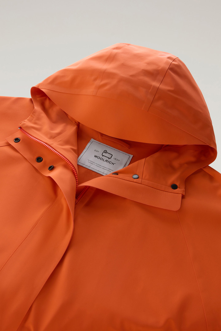High Tech Hooded Nylon Puffer Jacket Orange photo 6 | Woolrich
