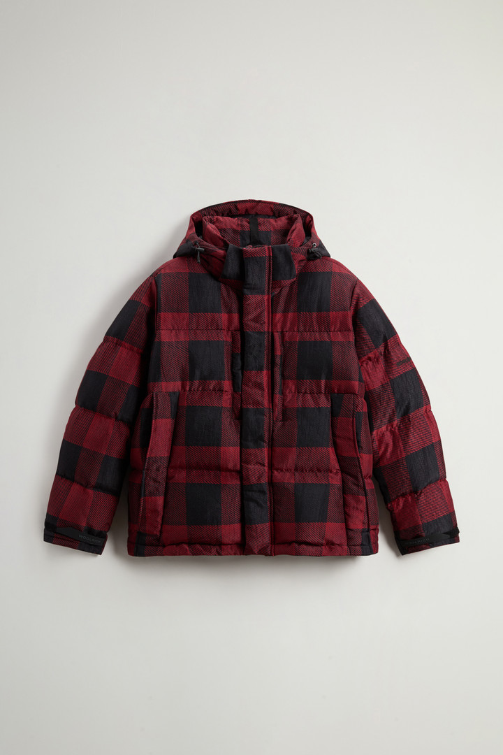 Short Check Parka in Olmetex Nylon by Todd Snyder Multicolor photo 8 | Woolrich