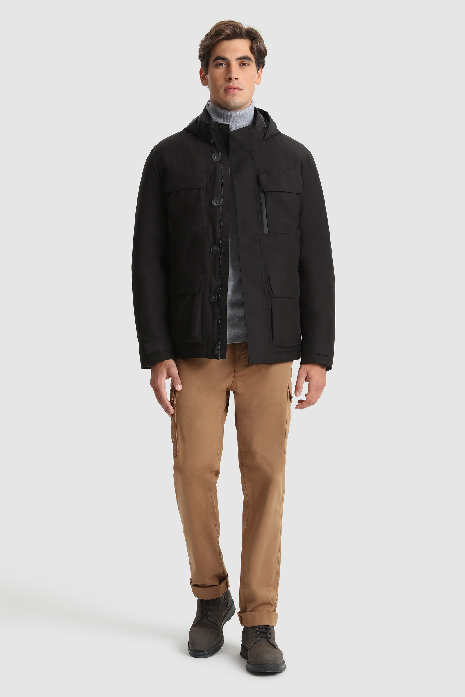 Gore-Tex Urban Field Jacket with Hidden Hood Black photo 2 | Woolrich