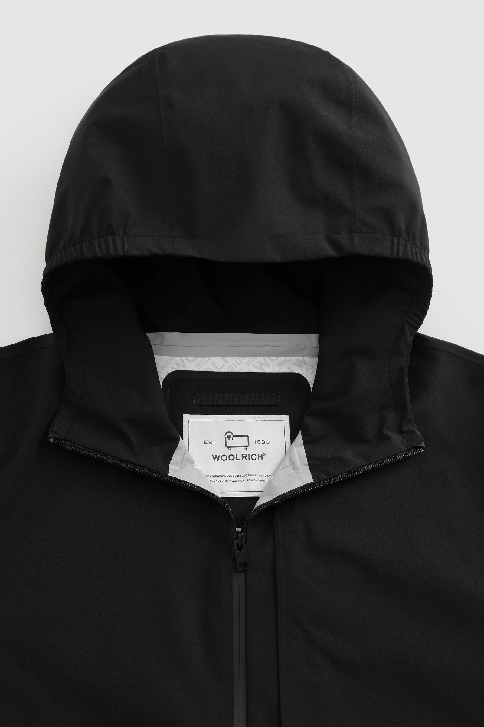 Veste Pacific ultralégère étanche à deux épaisseurs noir photo 5 | Woolrich