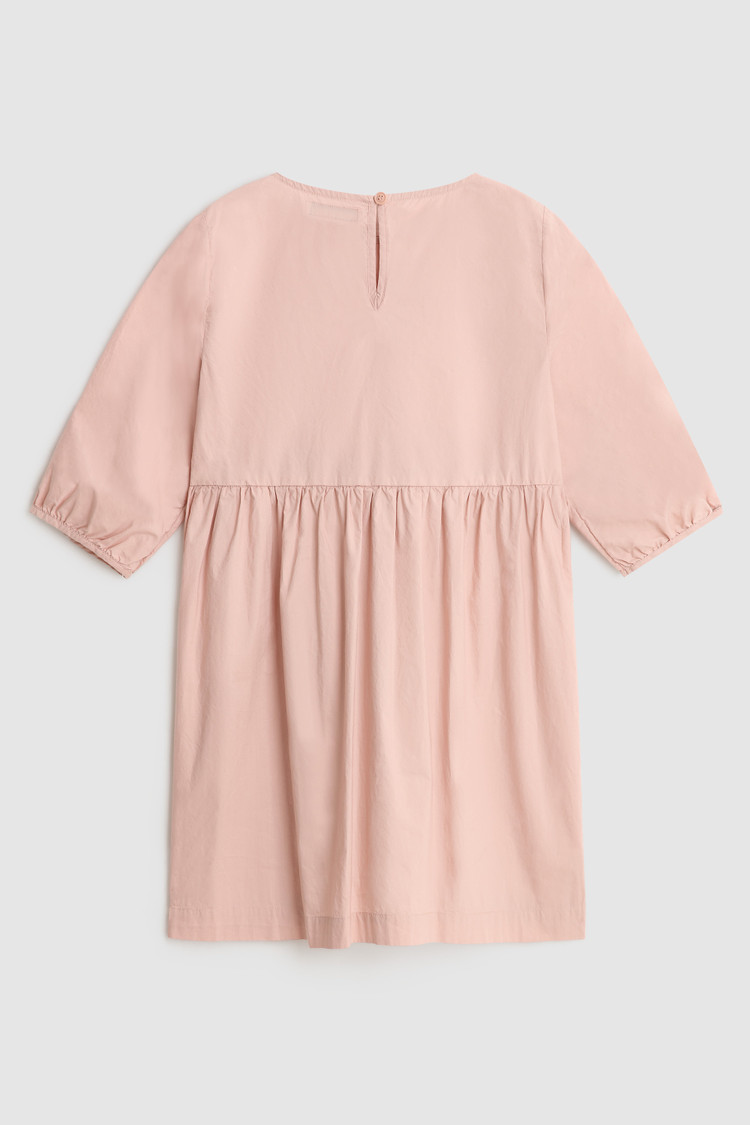 Vestido de popelina con manga tres cuartos