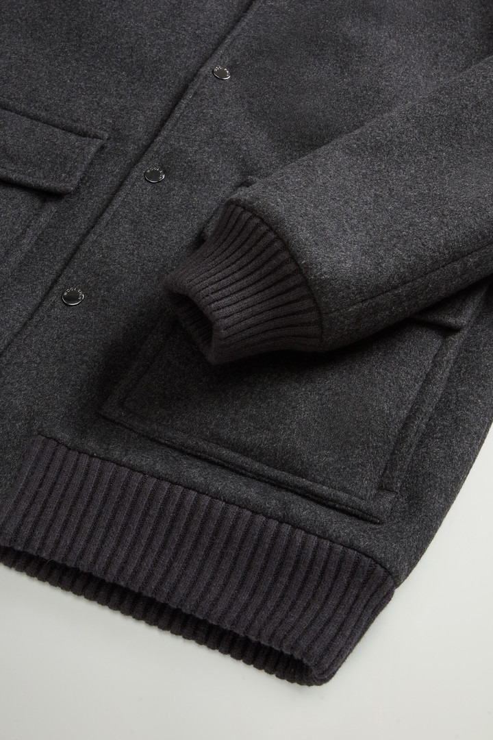 Miles Bomber Jacket in Wool Blend Gray photo 7 | Woolrich