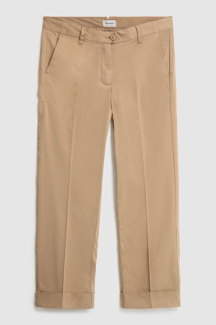 Pantalón de saten elástico