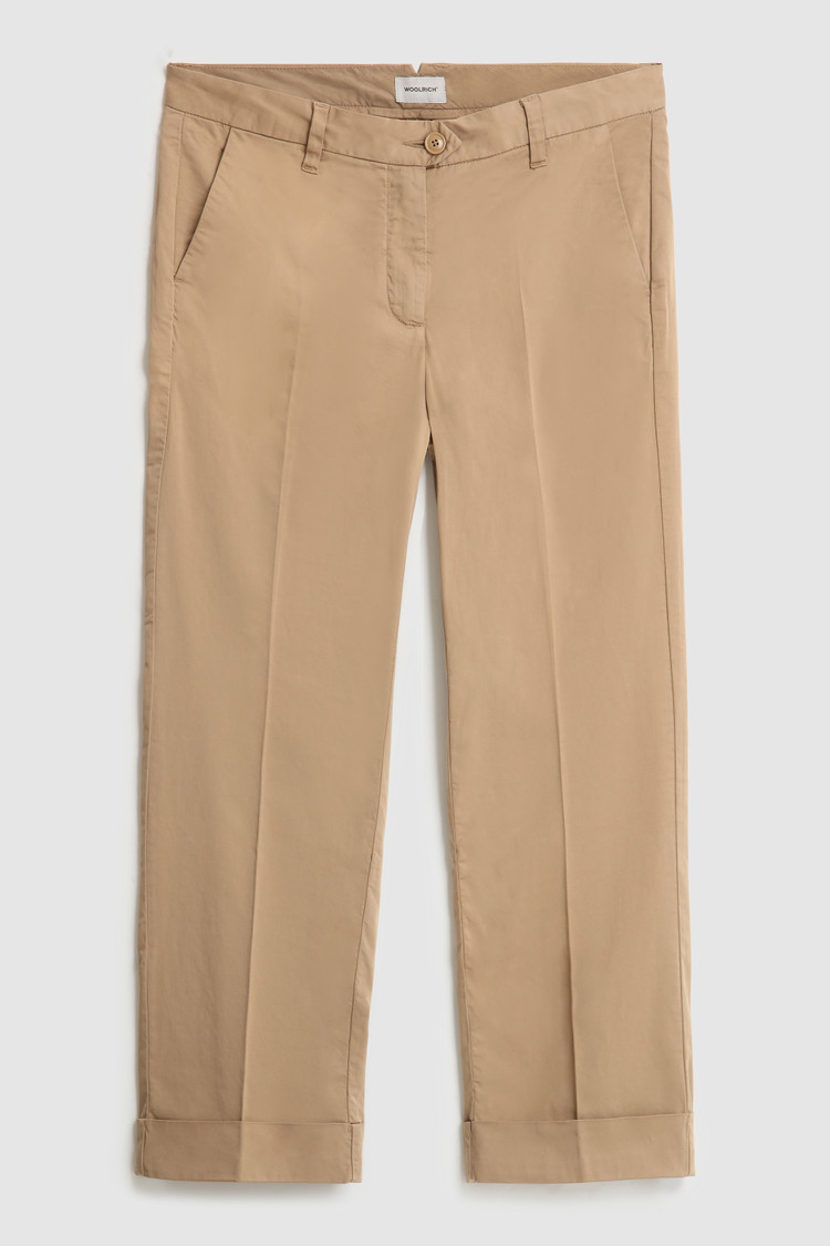 Pantalón de saten elástico