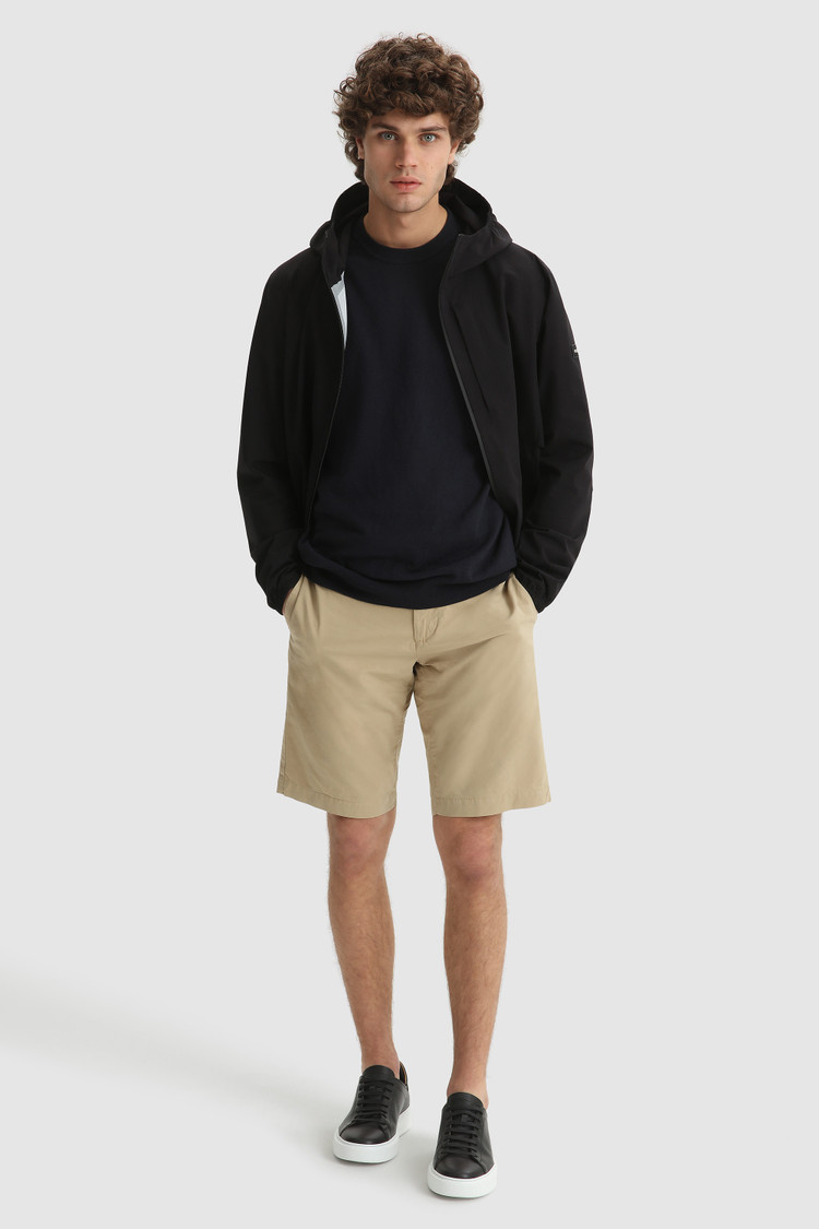 Cotton linen crew neck