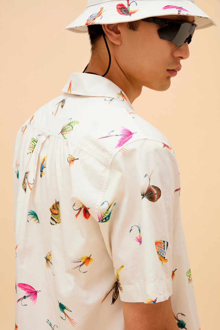 Popeline-Shirt aus reiner Baumwolle Weiß photo 9 | Woolrich
