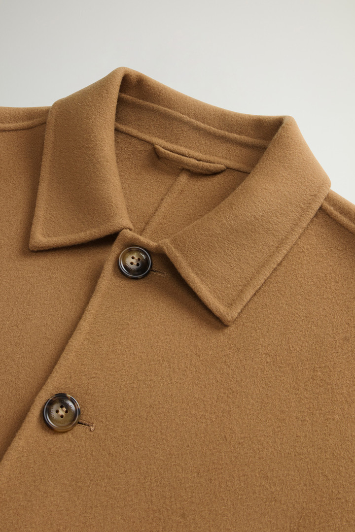 Coat in Pure Virgin Wool Beige photo 6 | Woolrich