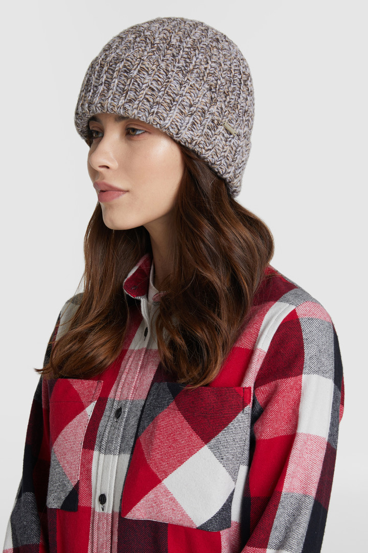 Berretto in cashmere a coste