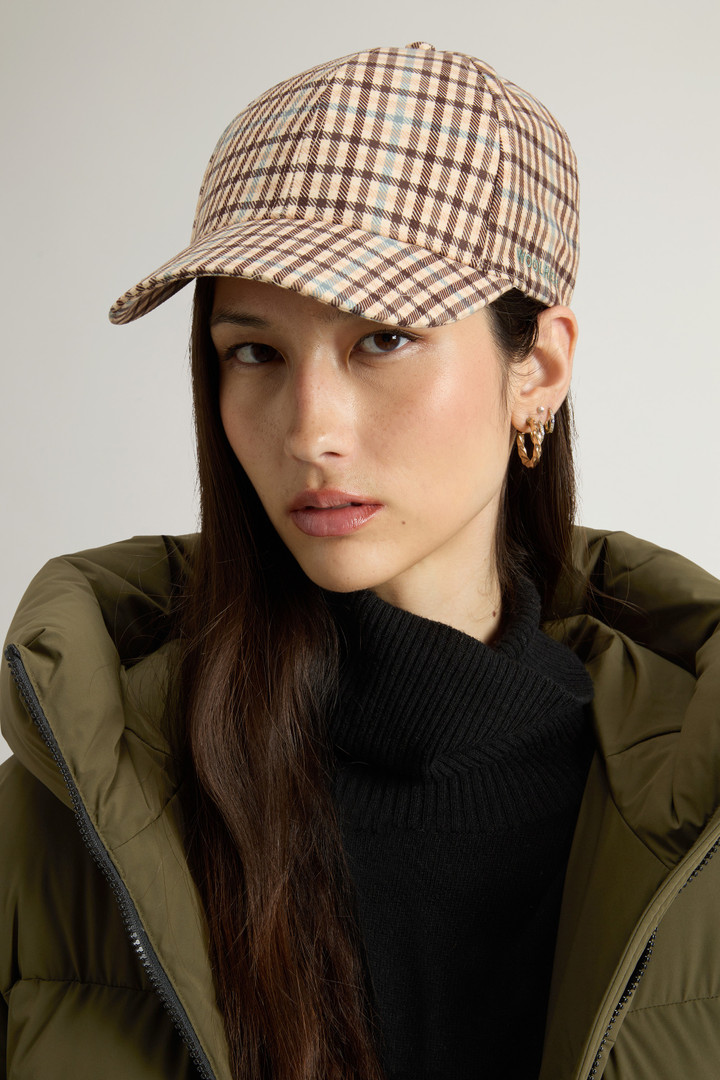 CHECK BASEBALL CAP Beige photo 4 | Woolrich
