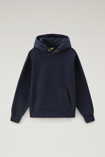 Hoodie in Pure Cotton Blue | Woolrich