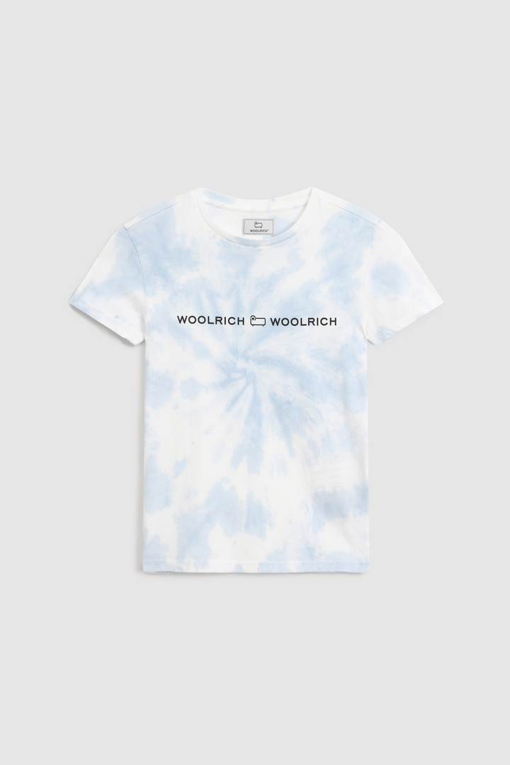 T-shirt en jersey tie-dye pour fille bleu | Woolrich