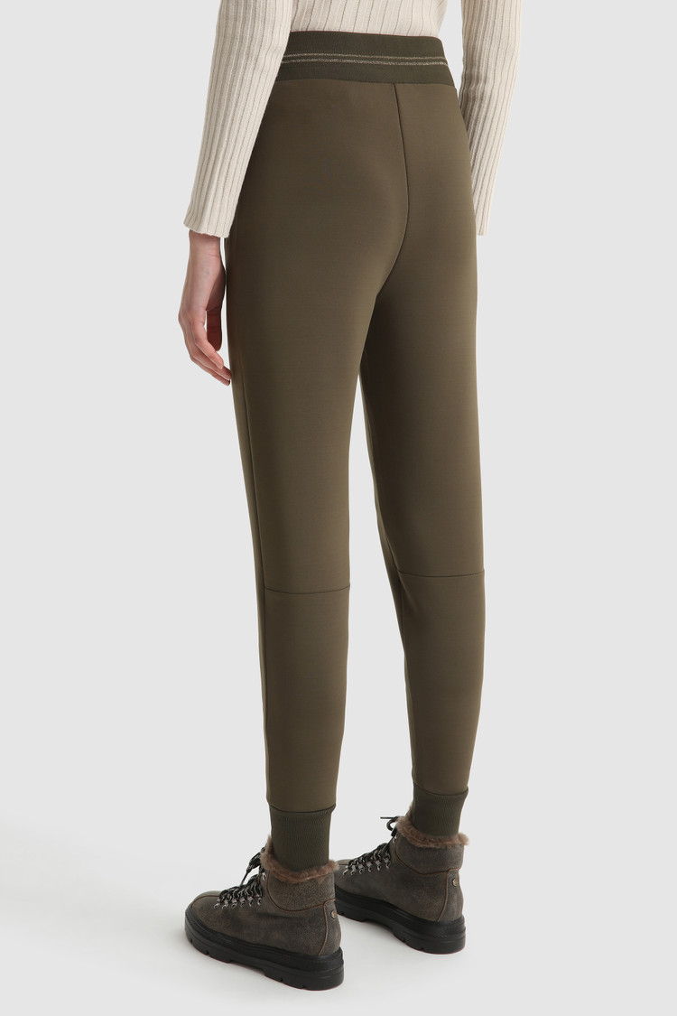 Jogginghose aus Fleece und Stretch-Baumwolle