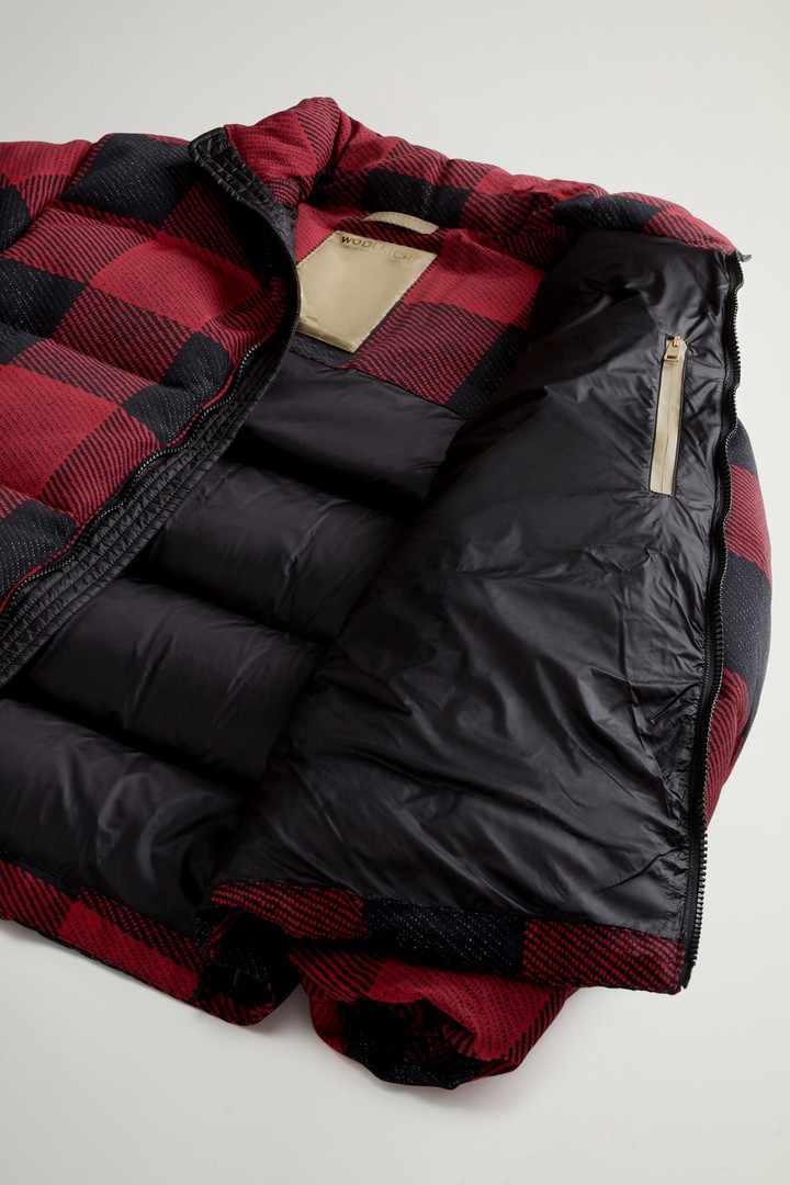 Soft Ramar Down Jacket with Buffalo Check Pattern Red photo 5 | Woolrich