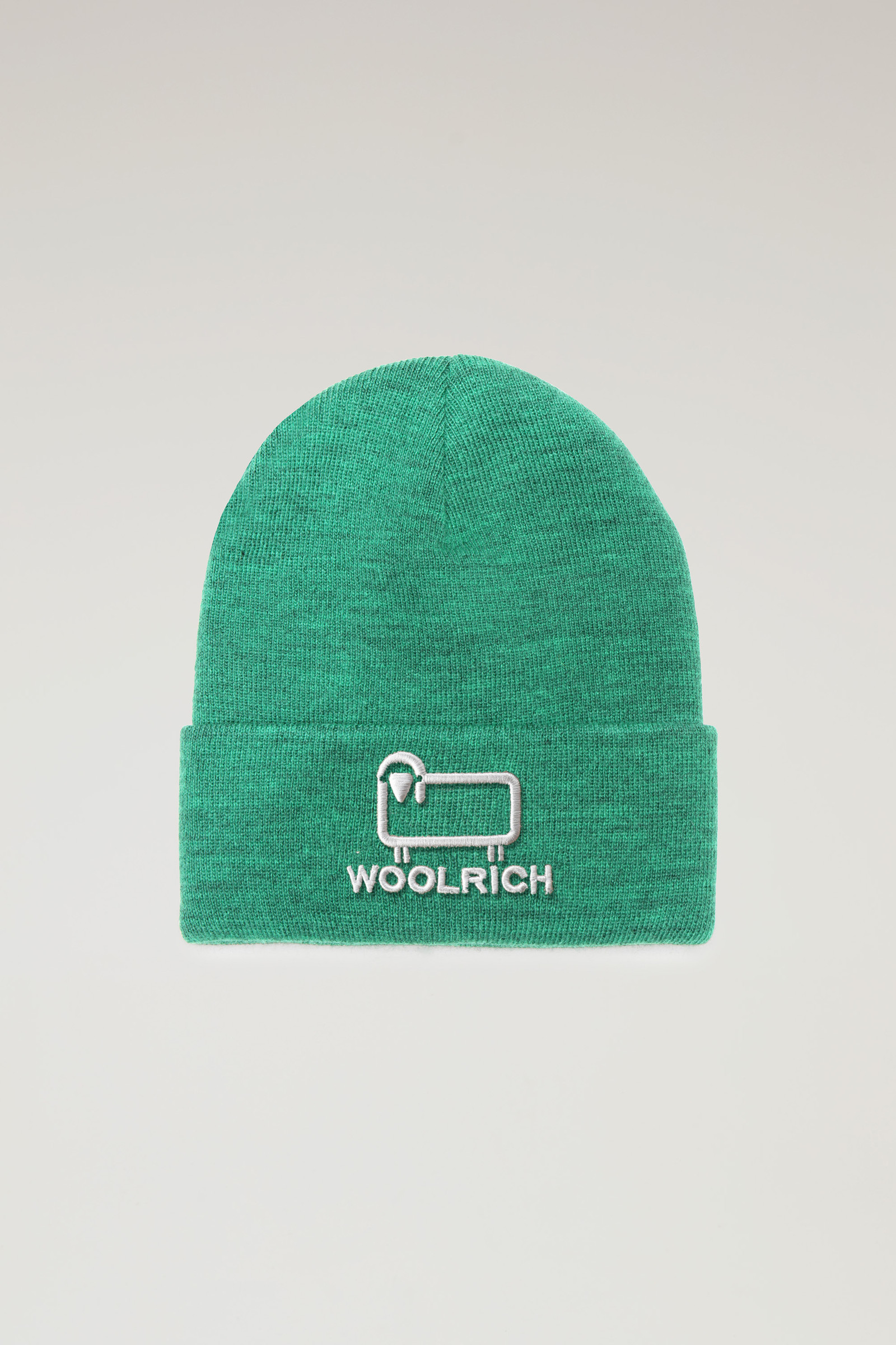 Kinder Logo Beanie grün | Woolrich