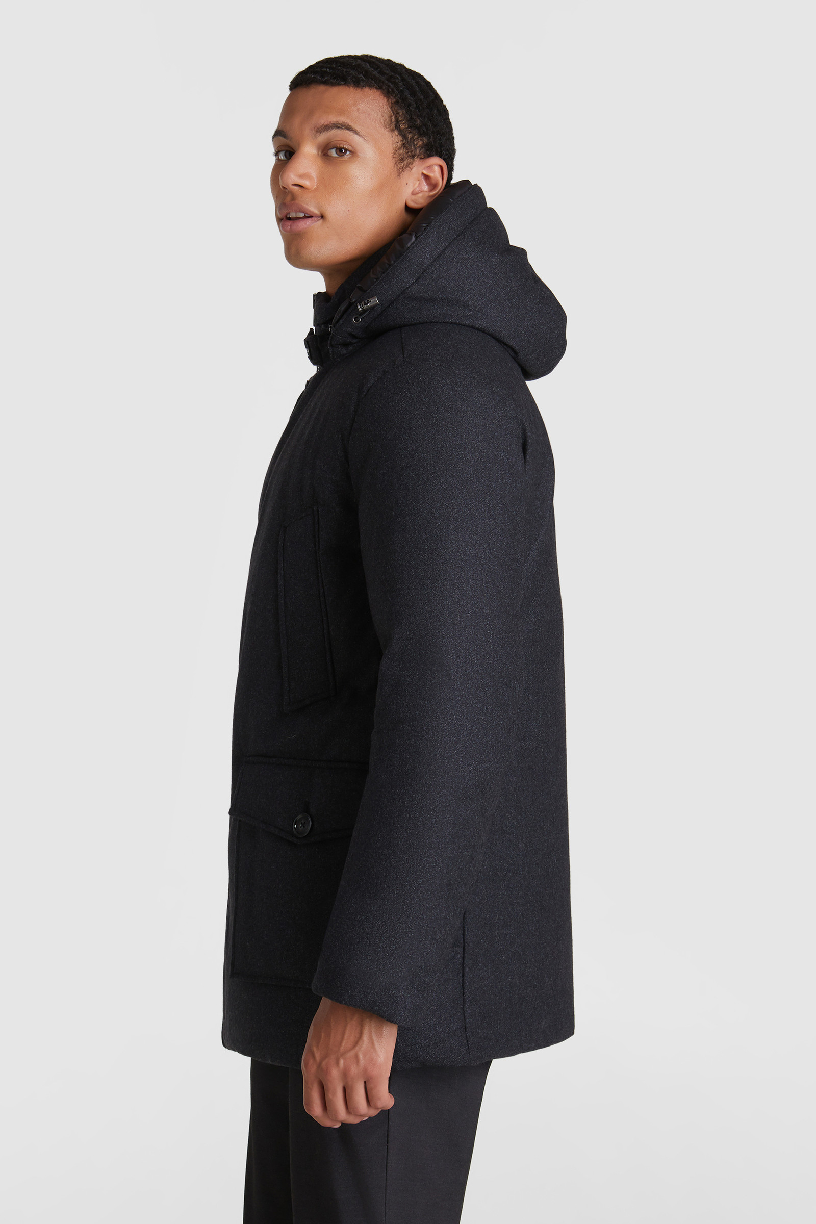 Arctic Parka luxe in lana pregiata