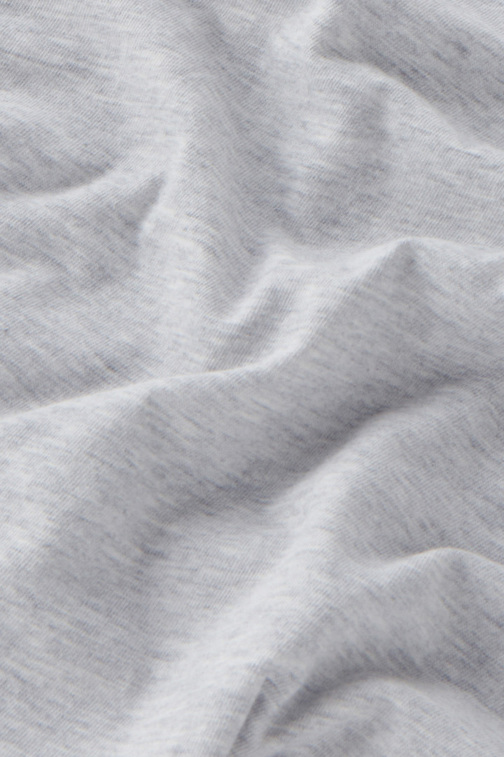 T-Shirt aus reiner Baumwolle mit Print für Jungen Grau photo 4 | Woolrich