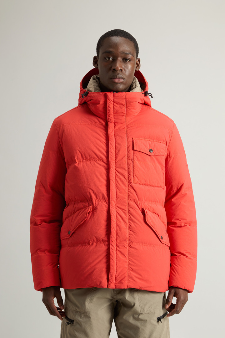 GARMENT DYED PUFFER JACKET Orange photo 1 | Woolrich