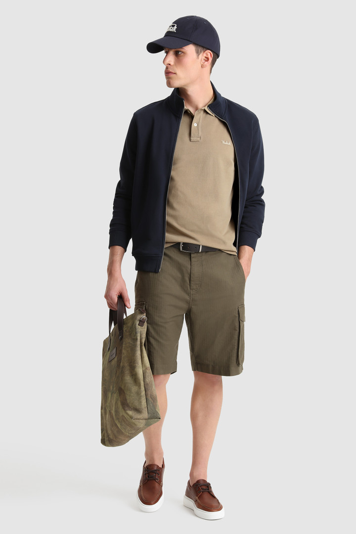 Polo Mackinack en piqué de coton teint en pièce beige photo 2 | Woolrich