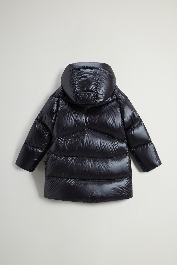 Girls’ Aliquippa Down Jacket in Glossy Nylon Black photo 2 | Woolrich