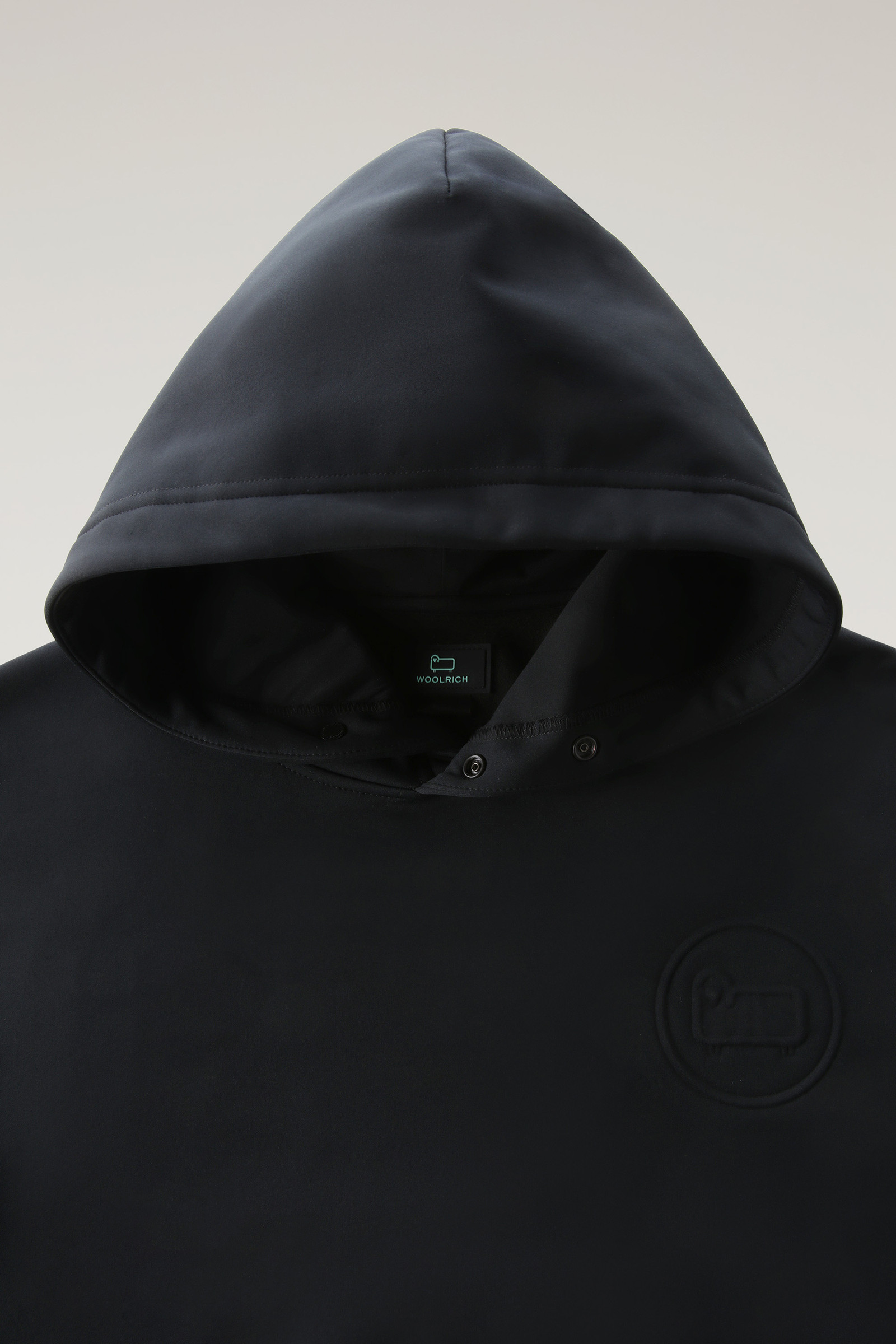 Technical Fleece Hooded Sweatshirt Black photo 6 | Woolrich