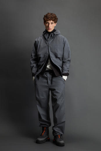 Jacket in Italian Pure Virgin Wool by Todd Snyder Gray photo 1 | Woolrich