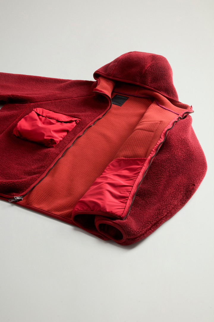 Hybrid Full-Zipper Hoodie Red photo 9 | Woolrich
