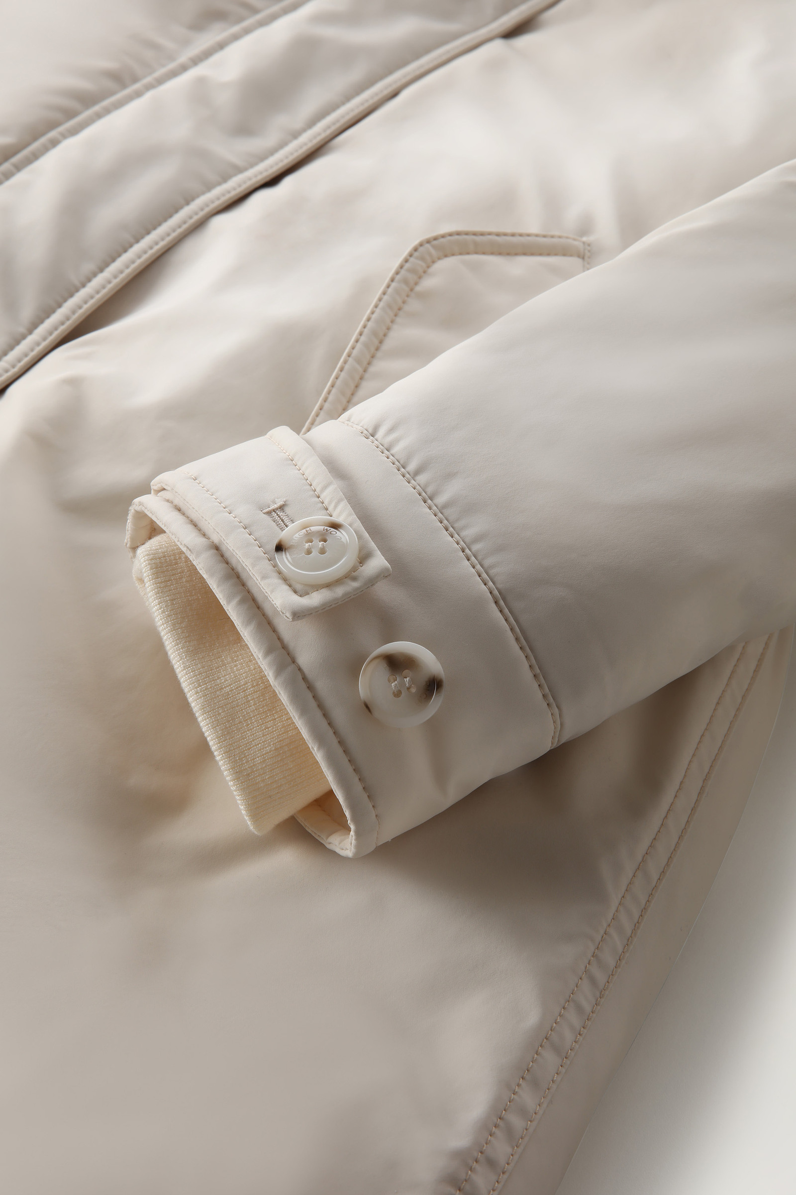 Keystone Parka in Urban Touch lungo con pelliccia di cashmere bianco photo 9 | Woolrich