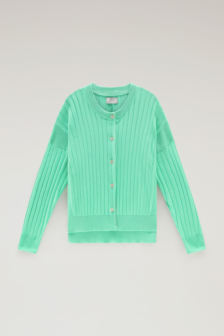 Cardigan in puro cotone a coste larghe Verde photo 5 | Woolrich