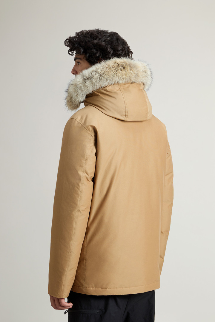 Arctic Anorak in Ramar Cloth with Detachable Fur Beige photo 3 | Woolrich