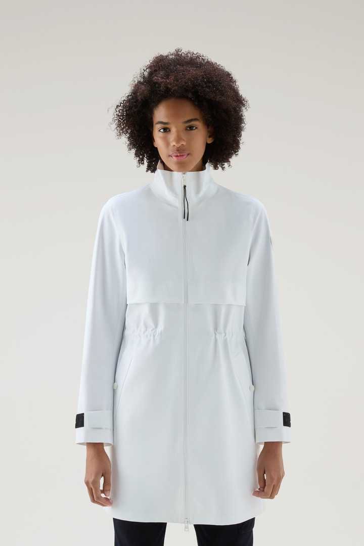 Pequea Coat in Stretch Nylon White photo 1 | Woolrich