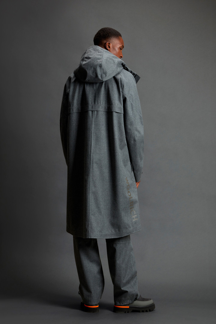 Mantel van Italiaanse scheerwol met capuchon by Todd Snyder Grijs photo 3 | Woolrich