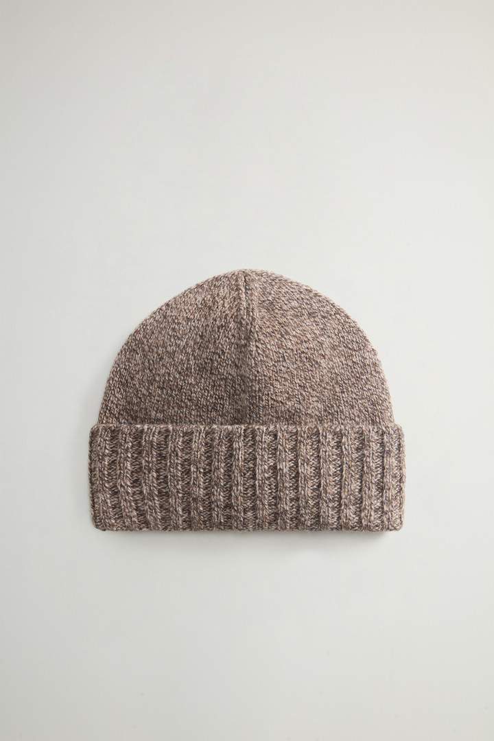 Berretto in pura lana mouliné Marrone photo 2 | Woolrich