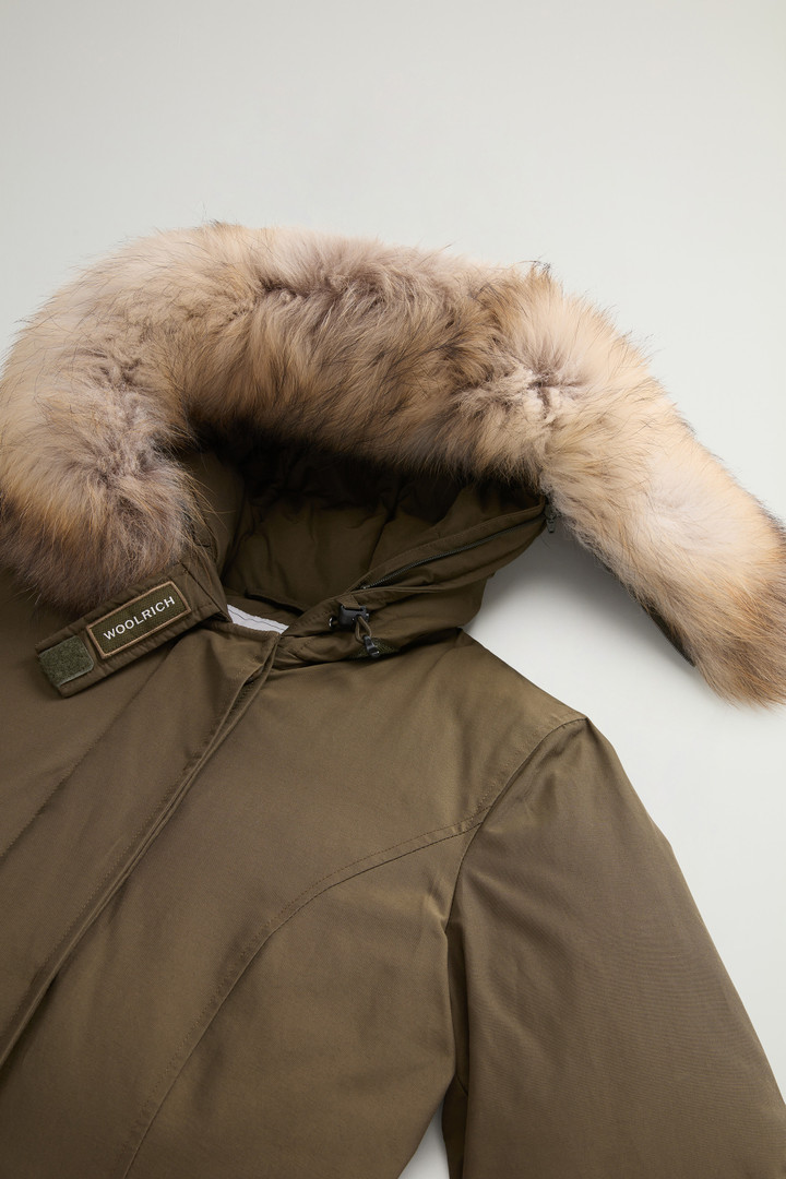 Arctic Parka in Ramar Cloth with Detachable Fur Trim Green photo 7 | Woolrich
