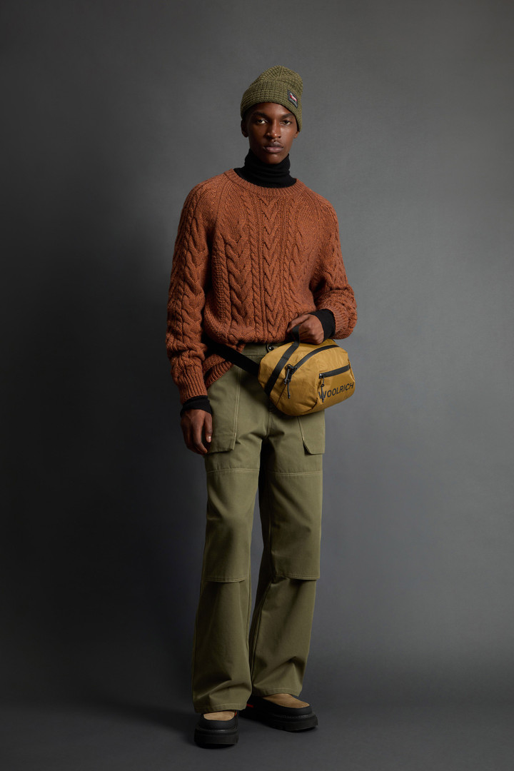 Pullover mit Rundhalsausschnitt aus Baumwoll-Woll-Mischung by Todd Snyder Braun photo 3 | Woolrich