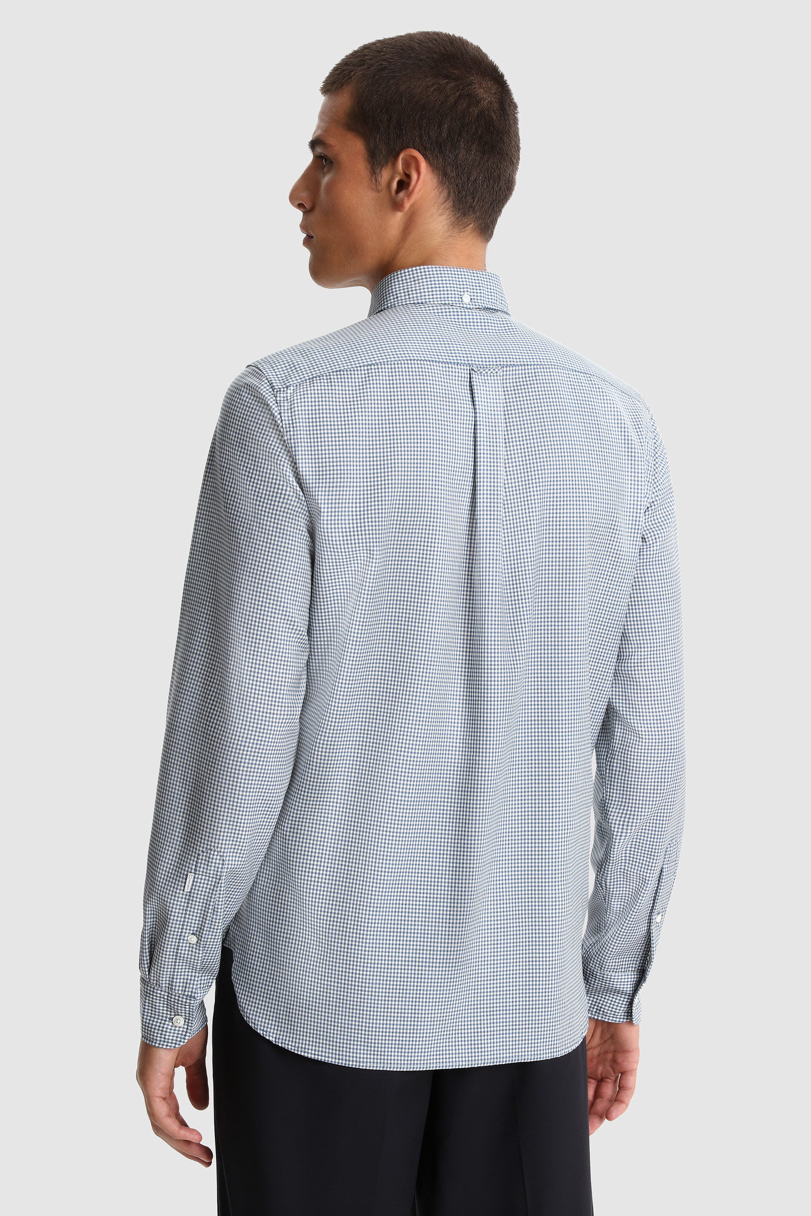 Merino Light Cool Wool Shirt Blue photo 4 | Woolrich
