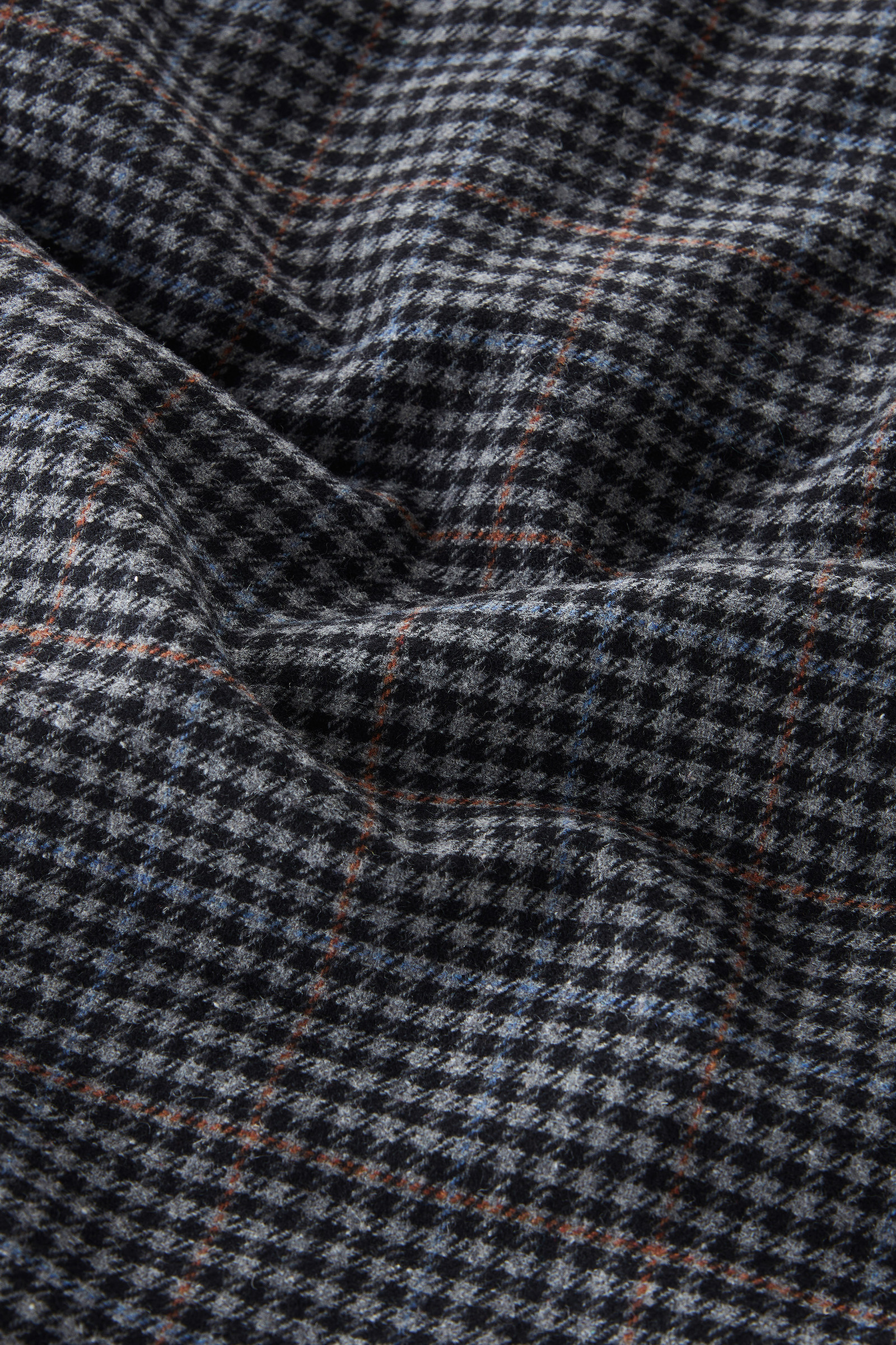 Alaskan Padded Check Overshirt in Recycled Italian Wool Blend Grey photo 10 | Woolrich