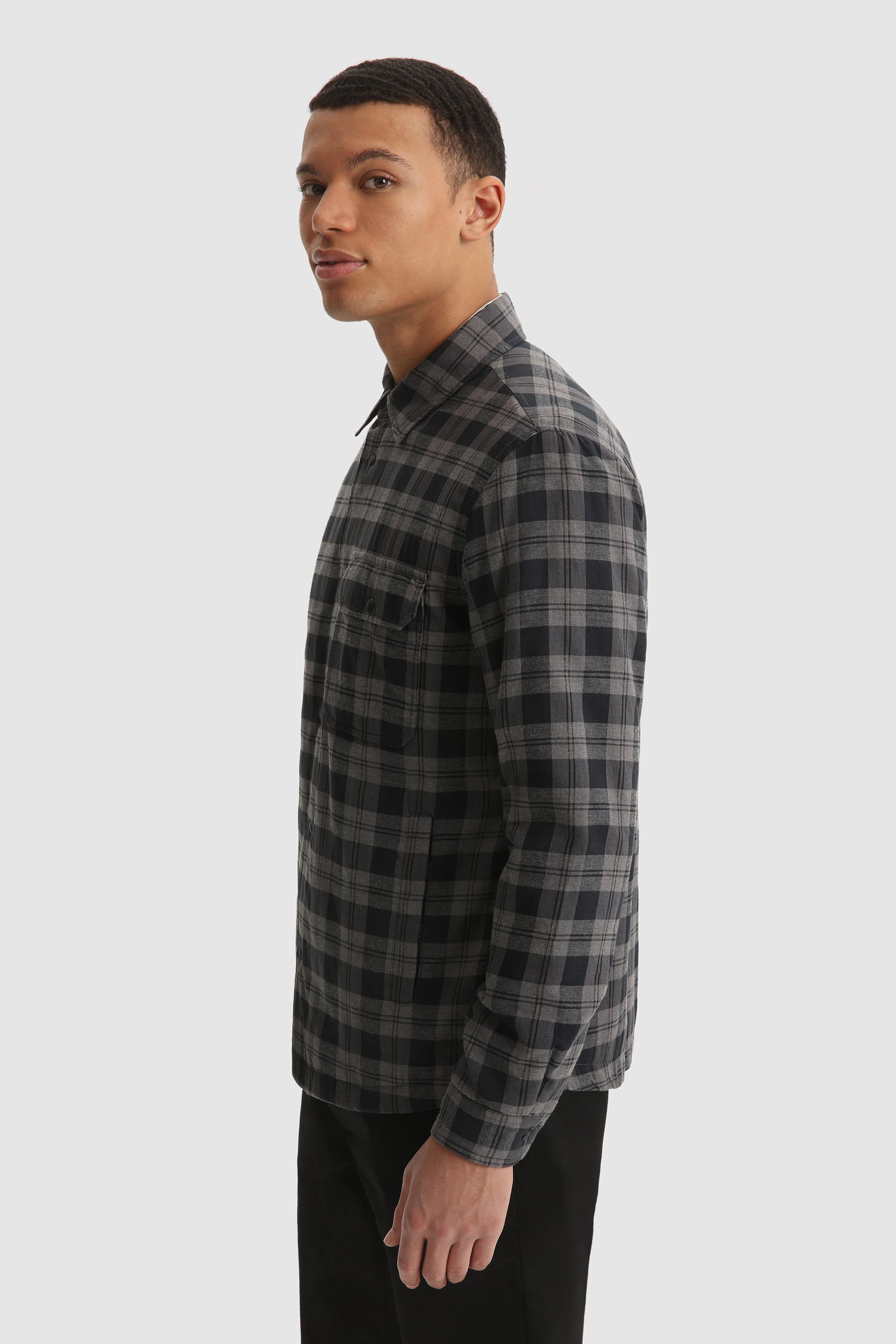 Sobrecamisa tradicional en franela de algodón grueso de Madrás