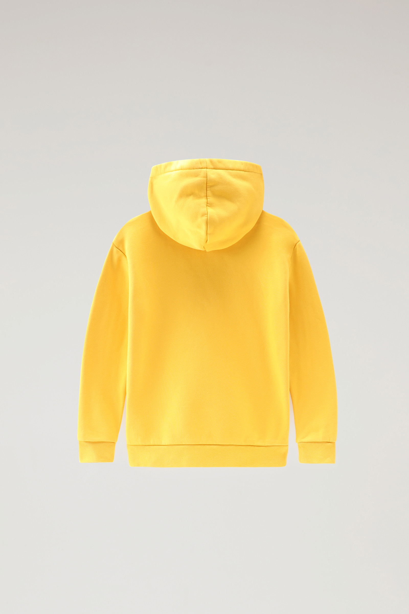 Logo-Kapuzenpullover für Jungen aus Fleece gelb photo 2 | Woolrich
