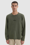 Long-Sleeve T-Shirt in Garment-Dyed Cotton